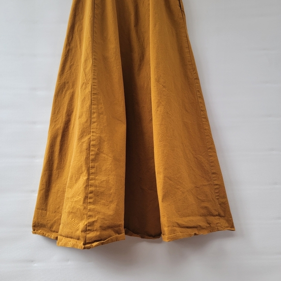 Anthropologie A-Line Maxi Skirt Size 0 Pleated Acorn Chestnut Boho Minimalist - Picture 15 of 16